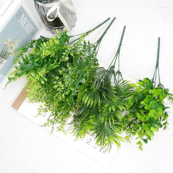 Декоративные цветы искусственное растение папородовое трава свадебная стена декор цветок зеленый листь