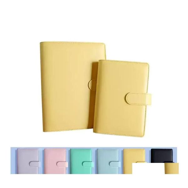 Favor de festas A6 Caso Binder 6 Cores Portátil Note de Mão Ledger Pu Shell Shell de alta qualidade ARON COLOR OFFICIONARIO DOIS RRA RRA