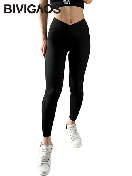 Leggings femininas Bivigaos Mulheres caem na cintura transversal de tubarão leggings butt lift fitness fisht-encantting leggings sexy em forma de vés na cintura alta calças de tubarão 230310