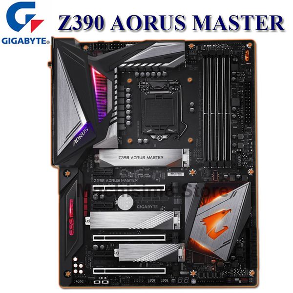 LGA 1151 para Gigabyte Z390 Aorus Master MotherBoom CPU Core i9 I7 I5 I3 64GB DDR4 4133 (O.C.) MHZ PCI-E 3.0 PLACA-ME DE 1151 ATX