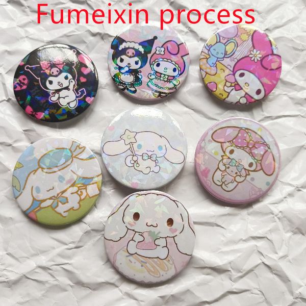 Fumeixin Craft Sanliou Bar Badge Melody Jade Dog Coolomey 5,8 см. Значок жестяной пластинки поддерживает индивидуальную брошу