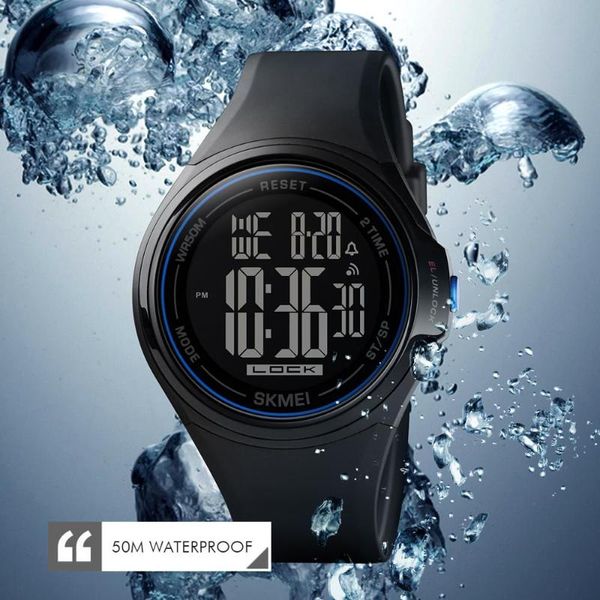 Armbanduhren 1602 Touchscreen Digitale Herrenuhr Wasserdichter LED-Lichtwecker Fallsichere Sportuhren Montre HommeArmbanduhren