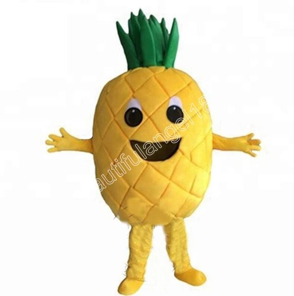 Супер милый взрослый размер ананаса фруктовый талисман костюм мультфильм персонаж костюм костюм Хэллоуин взрослые размер дня рождения на открытом воздухе Благотворительная