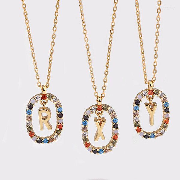 Correntes Jade Angel Letter Colar S925 Prata esterlina 26 Chain Chain Design original Clavicle Birthday Presente Colares para mulheres