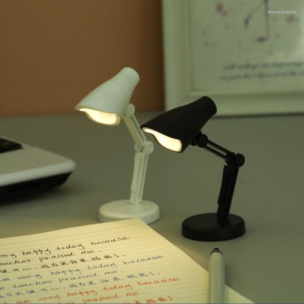 Lampade da tavolo Mini lampada da scrivania a LED Protezione magnetica per gli occhi Clip per luce da libro Notte pieghevole portatile squisita e compatta