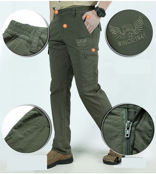 Herrenhose, schnell trocknend, Freizeithose, Herren, Sommer, Armee-Militär-Stil, Hose, Herren, taktische Cargohose, männlich, leichte wasserdichte Hose 230310