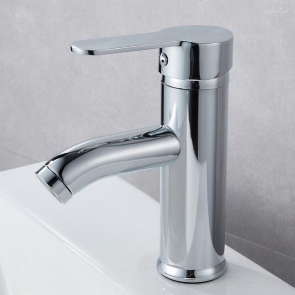 Rubinetti per lavabo da bagno Rubinetto per lavabo in acciaio inossidabile Cucina Accessori per WC di lusso Set Acqua fredda per lavare i lavabi dei mobili