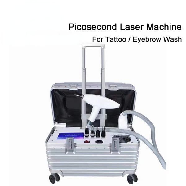 Macchina non invasiva Q Switched Nd Yag Laser Tattoo Removal Carbon Peeling Rimozione del tatuaggio Macchina per la terapia del pigmento del lavaggio del sopracciglio