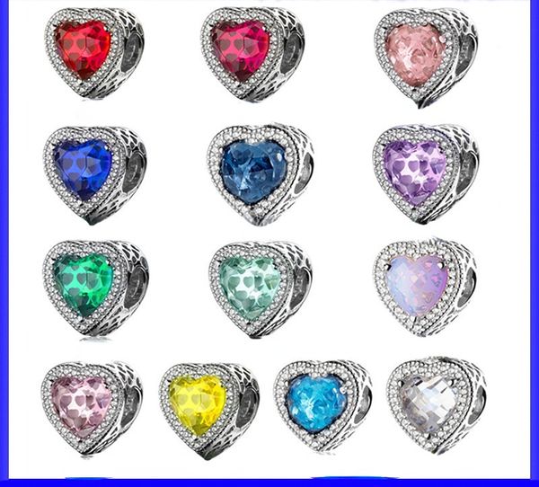 2023 Damen Sterling Silber Pandora Charm Love Opal Perlenarmband Armband DIY Zubehör Lose Perlen Geeignet für Pandora Armband