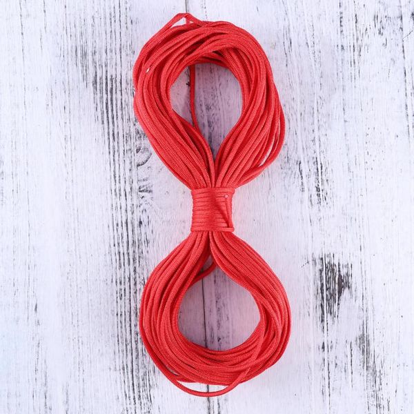 Outdoor -Geräte Paracord Survival Sieben Cores Regenschirm Seilbaltkit Nylon Fallschirmkabel (31 Meter rot)