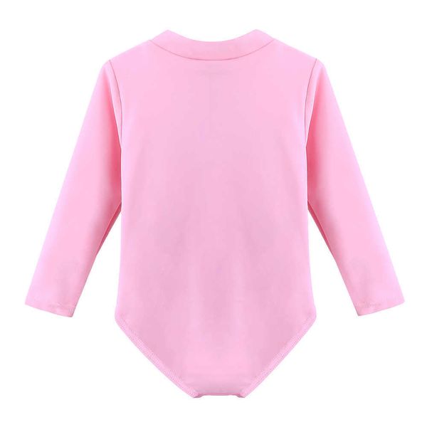 Costume intero BAOHULU Costume da bagno per neonato per bambina Costume da bagno per bambina a maniche lunghe Costume da bagno per cigno per bambini Costume da bagno per bambini intero Estate