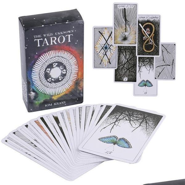 Party Favor Game Tarot 16 Styles Tarots Witch Rider Smith Waite Shadowscapes Wild Board Cards Colorf Box Englische Version Drop Delive Dhzgr
