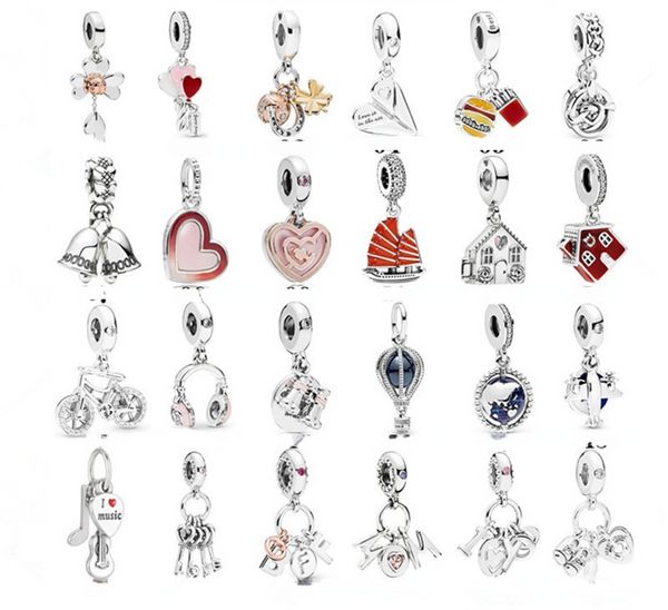 925 libras Silver New Fashion Charm para Pandora 2023 Telescópio pendente de pulseira pingente de terra