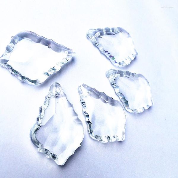 Chandelier Crystal 380pcs/Lot 38mm Clear French Cut Pendant Prism Feng Shui Parts Free Ring