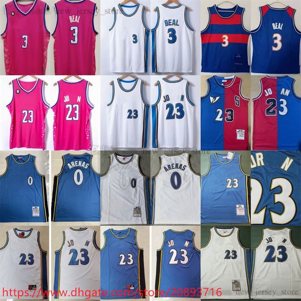 2023 New Basketball 3 Bradley Beal Jersey Stitched Man Youth Kids Boys With 6 Patch White Blue Pink Pink City Jerseys