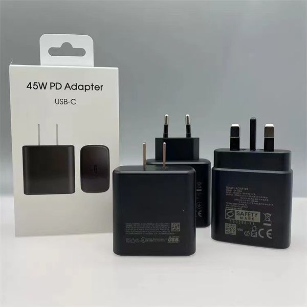 45W Carregador Super Fast Ta845 Com o adaptador de parede PD de cabo 5A tipo C para Samsung Galaxy S20/S21/S22 Ultra por pacote de varejo