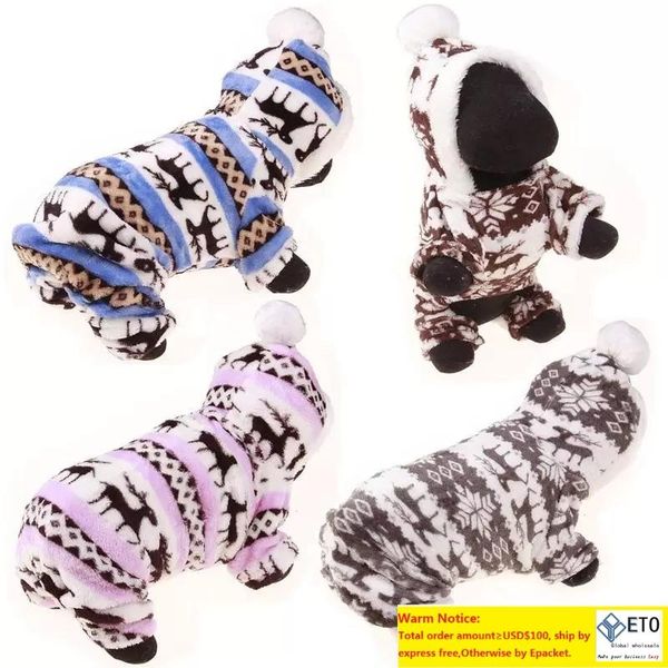 Puppy Puppy Roupos quente de inverno Cão de animais de estimação Moda de coral Roupos