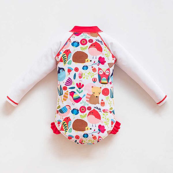 Pezzi un nuovo costume da bagno caldo per bambini a maniche lunghe ragazze da bagno costumi da bagno baby costumi da bagno con bagno da bagno con costume da bagno