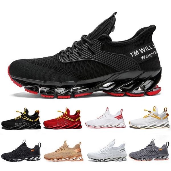 Moda Men Breathable Running Shoes Triple Black Red White Green Brown Sapatos cinza Grey Designer ao ar livre Tênis Sport Trainers 39-45