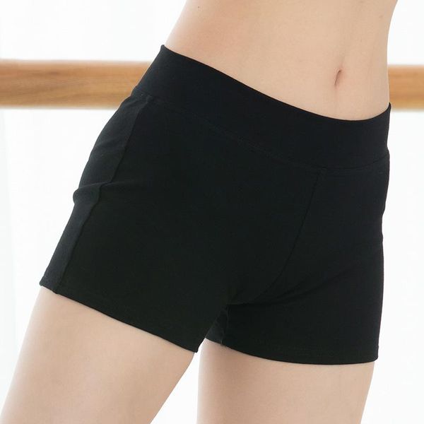 Damen-Shorts, für Damen, Tanz, Baumwolle, Lycra, Booty, elastische Taille, eng, Fitness, schlank, dünn, Tanzen, Sport, Tanzbekleidung