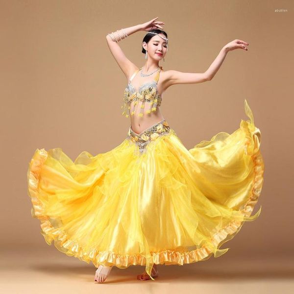 Сцена Wear 3 Colors Oriental Dance Outfit Women Dancewear Профессиональная костюм для живота.