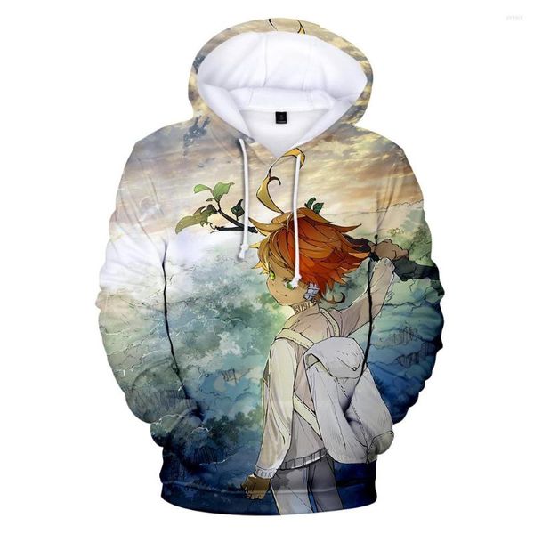 Herren Hoodies Imaginative 2023 The Promised Neverland 3D Jungen/Mädchen Casual Print Loose Hoodie Men/w