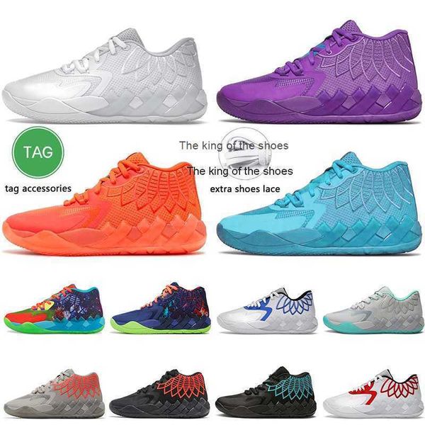 20233melo Shoes 2022 5A Качество качества LaMelos Ball MB.01 Мужские роскошные баскетбольные туфли Большой размер 12 не от здесь красный взрыв, будь то