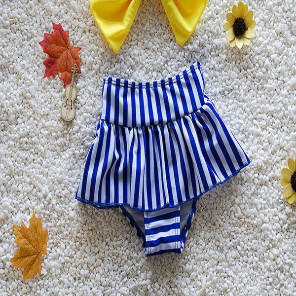 Einteiler YinFengTing Baby Mädchen Niedlich Gestreifte Bikini Tankinis Sets Kinder Zweiteilige Badebekleidung Kinder Badeanzug Kind Strandkleidung