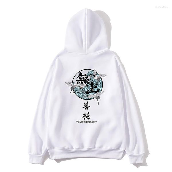 Herren Hoodies Mode Mann Hip Hop Streetwear Chinesischen Stil Casual Unisex Sweatshirts Lose Pullover Harajuku Teufel Männer Tops