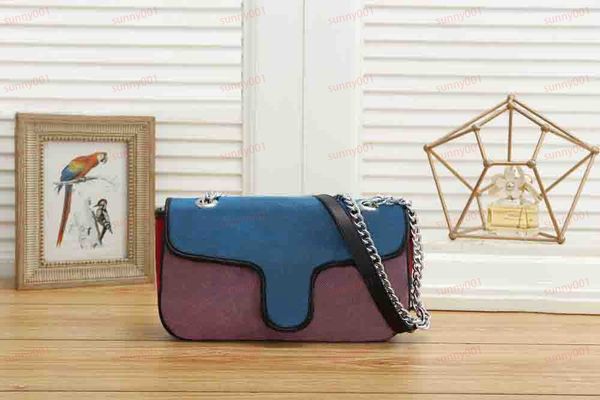 Moda Feminina Cadeia de luxo Cross Body Body Phone Solder Handle Handle Casual Bolsa Designer Postman Bags 7 Cores 1733 Tamanho grande