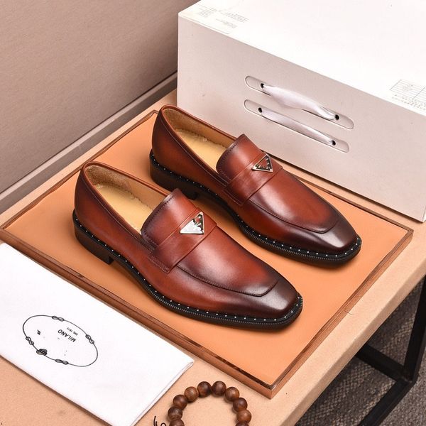 P2/7Modell Loafer Luxus Kleid Beste Männer Schuhe Party Echtes Leder Original Designer Fashion Solid Schuhe für Männer