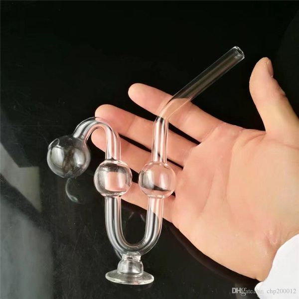 La nuova pentola di base a forma di serpente Accessori in vetro all'ingrosso, fumatori di tubi d'acqua di vetro