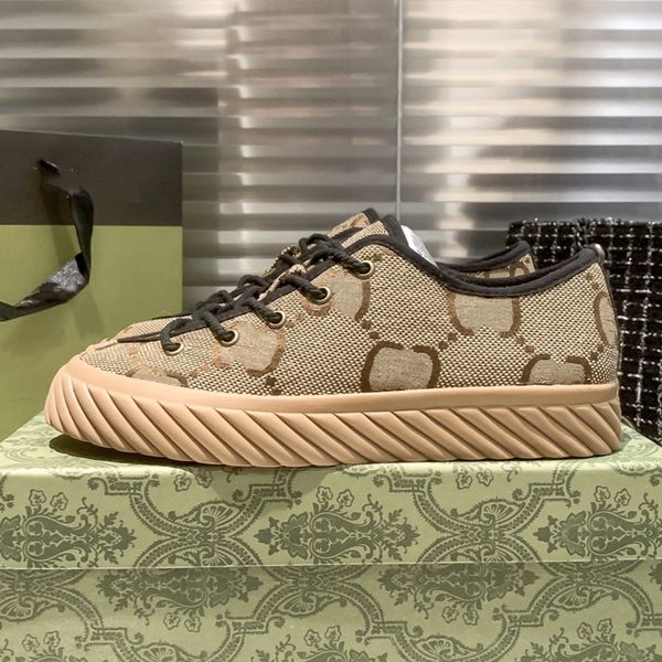 Männer Frauen Designer Gestreifte Freizeitschuhe Leinwand Mode Vintage Sneaker Beliebte Blumen Schnürung Klassische Outdoor-Schuh Wanderschuhe