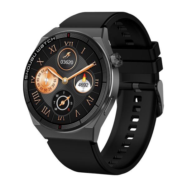 YEZHOU2 Et3pro man elektronische Smartwatch Bluetooth Anruf NFC Zugangskontrolle Offline-Zahlung Herzfrequenzüberwachung Drahtloses Laden Smartwatch für Apple