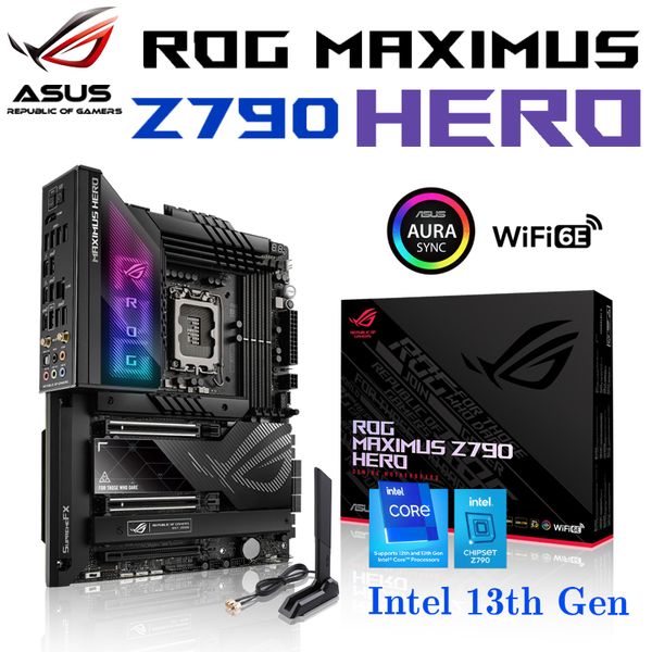 ASUS ROG MAXIMUS Z790 HERO Motherboard unterstützt Intel Core CPU der 13. und 12. Generation DDR5 128G 7800(OC)MHz PCIe 5.0 M.2 WiFi 6E Neu