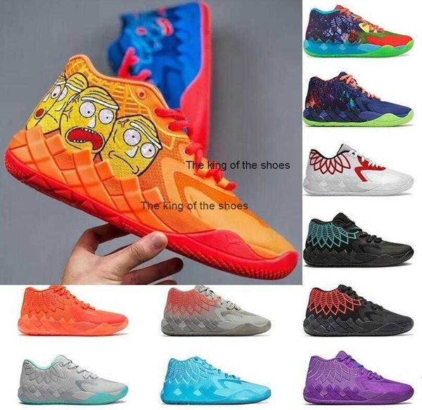 Scarpe Lamelo 2023 Scarpe Lamelo Rock Ridge LaMelo Ball MB.01 Scarpe da basket Uomo Donna Be You Rick e Modi Queen City Purple Cat Buzz City Bianco Argento