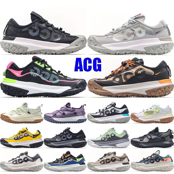 ACG Mountain Fly Düşük Trail Erkekler Kadınlar Eğitmenler 2023 Tasarımcı Kanyon Mor Deniz Cam Sakız Lowcate Doğa Sporları Sneakers Boyut 36-45 için Koşu Ayakkabıları