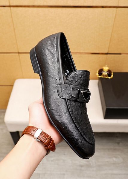 2023 New Mens Trade Shoes Fashion Party Formal Oxfords Brand Designer Designer Business Office Flats Casual Loafers Размер 38-45