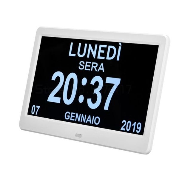 Orologi Accessori Altro Orologio digitale da giorno LED Calendario Giorno/Settimana/Mese/Anno Sveglia elettronica per ipovedenti Decorazioni per la casa