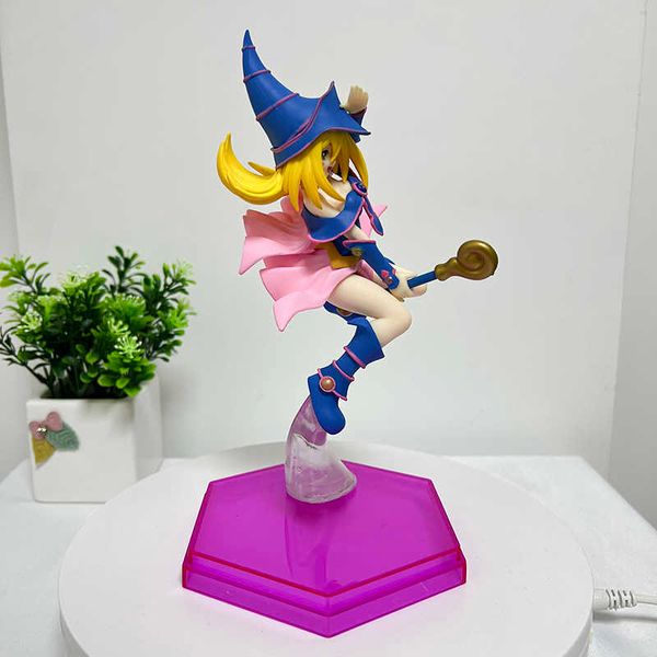 Figuras de brinquedo de ação 21 cm POP UP PARADE Yu-Gi-Oh!Duelo Anime Figura Dark Magician Girl Action Figure Mana Figura Coleção Modelo Boneca Brinquedos