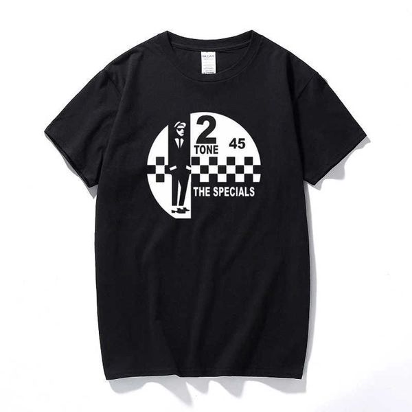 T-shirt da uomo 2 Tone Records The Specials T-shirt da uomo con musica retrò SKA Northern Soul Reggae 8 style T-shirt nera Summer Top Camiseta AA230310