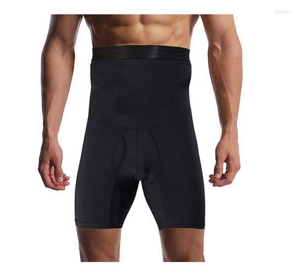 Damen-Shaper, S-6XL, Herren-Silikon-Anti-Rutsch-Hosen mit hoher Taille, flache Unterwäsche, eng anliegende Shorts, Shapewear-Trainer