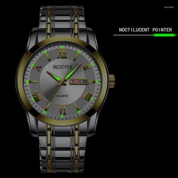 Armbanduhren Top Herren Luxusuhr Markenuhren Mode Armbanduhr Römische Skala Leuchtende Uhr Quarz Perfekte Herren Sportuhren Herren