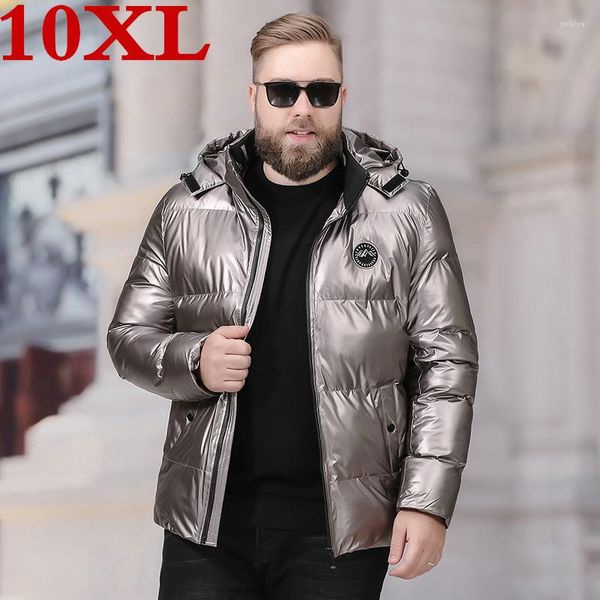 Männer Unten Plus Größe Warme Winter 10XL Jacke Marke Kleidung Männlich Baumwolle Herbst Mantel Qualität Parka Männer