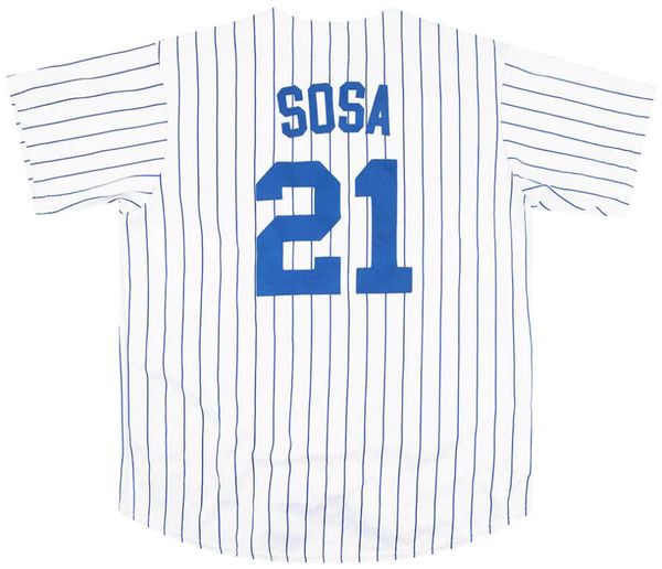 Maglie da baseball cucite 21 Sammy Sosa 2004 uomini donne giovani s-4xl classici retrò