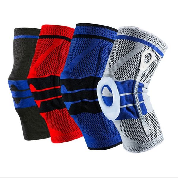 Ginocchiere per gomiti Solo 1 pezzo Ginocchiere sportive per uomini Ginocchiere in silicone per ginocchia Brace Basket Running Knee Pad Dance Kneepad Man Tactical Kneeca 230311