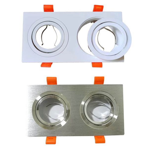Чистого серебряного серебряного двойного аксессуара для освещения MR16/GU10 световой держатель для света световой чашки для лицевого кольца.