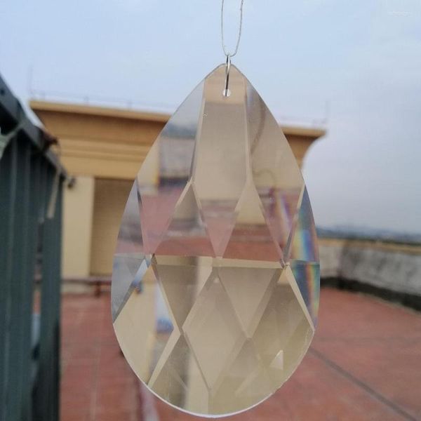 Lampadario di cristallo Camal 1 PZ 89mm Vetro sfaccettato a goccia K9 Pendenti SunCatcher Prismi Parte di illuminazione Accessori per decorazioni di nozze