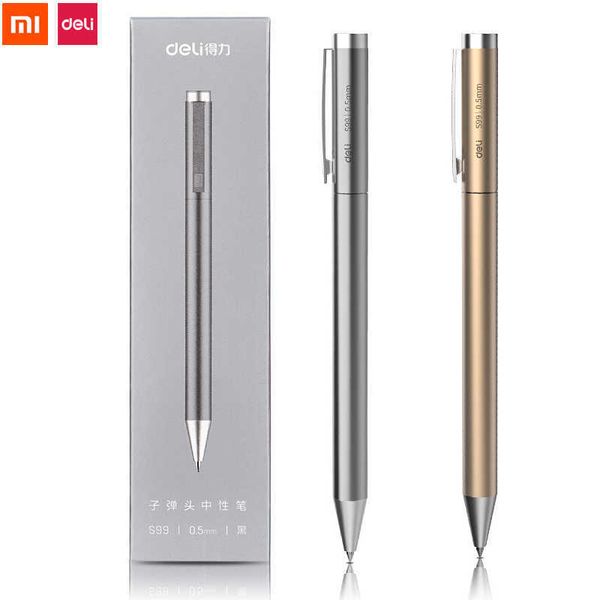 Xiaomi Deli Metal Sign Pen Kugelschreiber Signieren 0,5 mm Gel PREMEC Smooth Switzerland Nachfüllung mit schwarzer Tinte für Büro, Schule, Schreiben