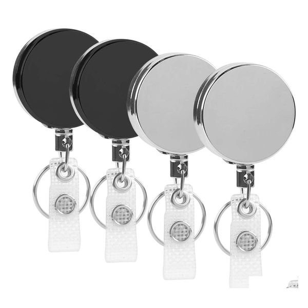 Anderes Büro Schulbedarf L Heavy Duty Retractable Badge Holder Reel Metal Id mit Clip Schlüsselanhänger für Karte Name Schlüsselanhänger Bel Spo Dhsbz